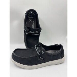 Hurley Laguna Men's Casual Slip on Shoes Memory Foam Black Size 8
